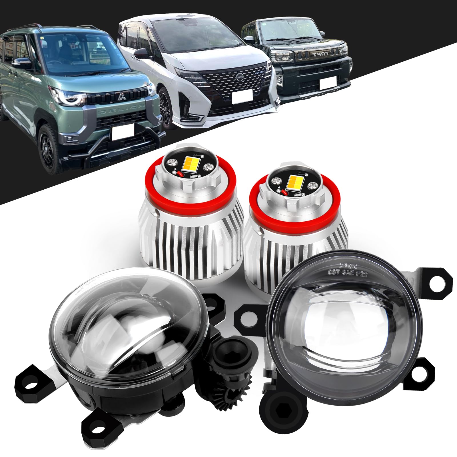 SINMAIT Fog Lamp Unit Serena C28 Delica Mini Vehicle General Purpose Genuine Bulb to L1B Caravan NV350 E26 Aria FE0 Sakura B6AW Lux B44A Taft Tanto
SINMAIT Fog Lamp Unit Serena C28 Delica Mini Vehicle General Purpose Genuine Bulb to L1B Caravan NV350 E26 Aria FE0 Sakura B6AW Lux B44A Taft Tanto