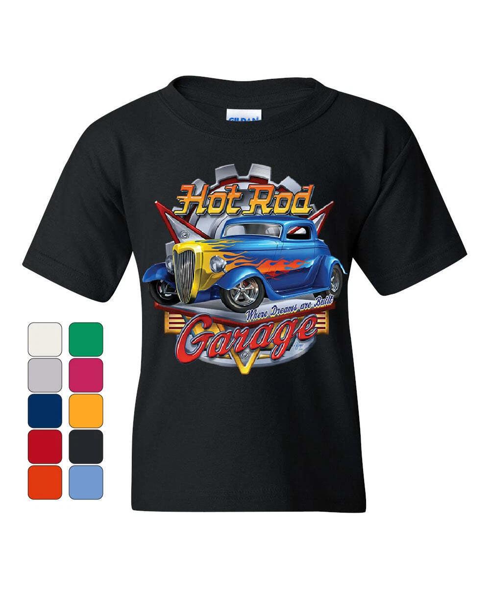 Hot Rod Garage Youth kids boys T-Shirt Where Dreams are Built US Classic Rebuild Kids Tee 150
Hot Rod Garage Youth kids boys T-Shirt Where Dreams are Built US Classic Rebuild Kids Tee 150