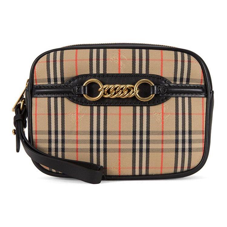 Burberry Vintage Check Canvas Leather Wristlet Pouch With Gold Hardware For Daily Use Basic Set (Bag+Dust Bag)
Burberry Vintage Check Canvas Leather Wristlet Pouch With Gold Hardware For Daily Use Basic Set (Bag+Dust Bag)