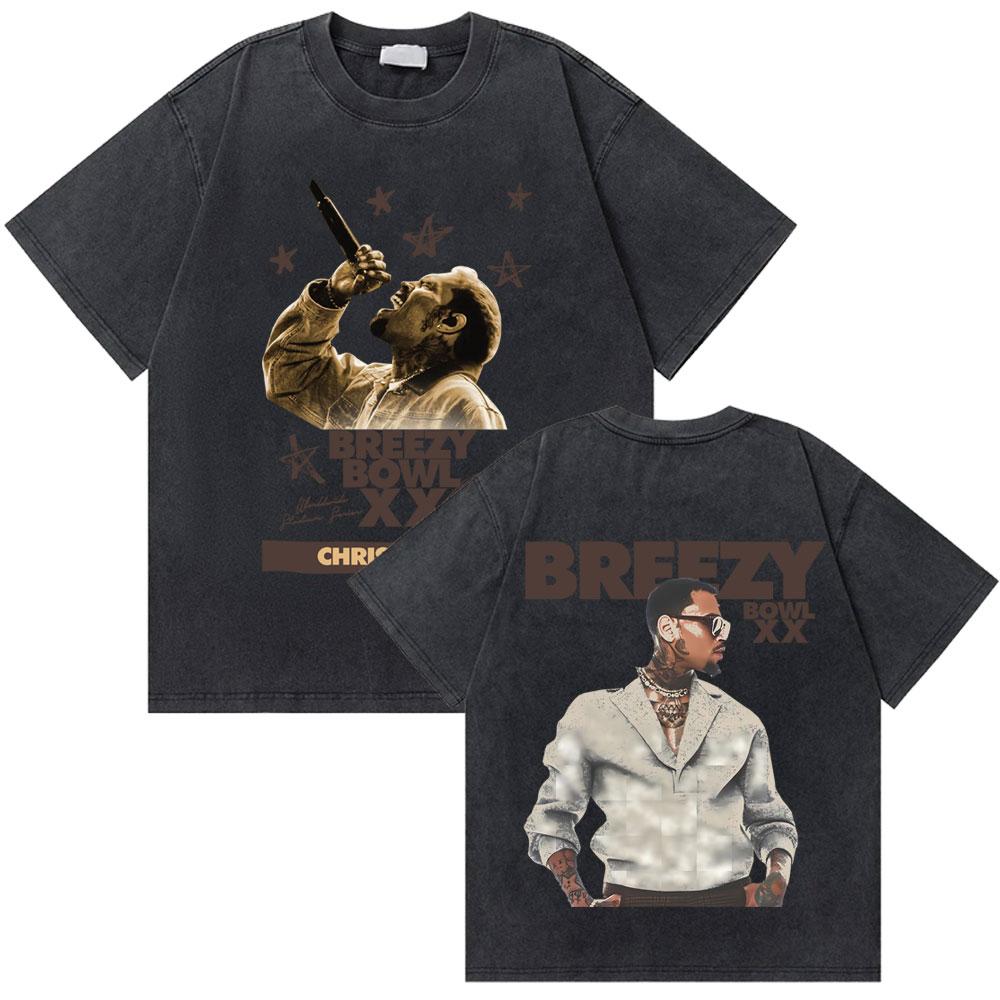 Rapper Chris Brown Breezy Bowl XX World Tour Tshirt Men Women Hip Hop Washed T Shirts Short Sleeve Fashion Casual Tshirt S
Rapper Chris Brown Breezy Bowl XX World Tour Tshirt Men Women Hip Hop Washed T Shirts Short Sleeve Fashion Casual Tshirt S