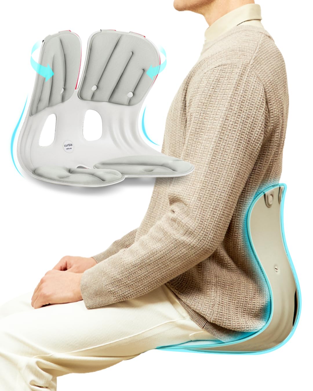 Изогнутый стул Grand Premium Posture, кресло с поддержкой таза и горба, для лечения болей в пояснице, искривления таза, легкий стул, подушка для сиденья, офисный стол
Изогнутый стул Grand Premium Posture, кресло с поддержкой таза и горба, для лечения болей в пояснице, искривления таза, легкий стул, подушка для сиденья, офисный стол