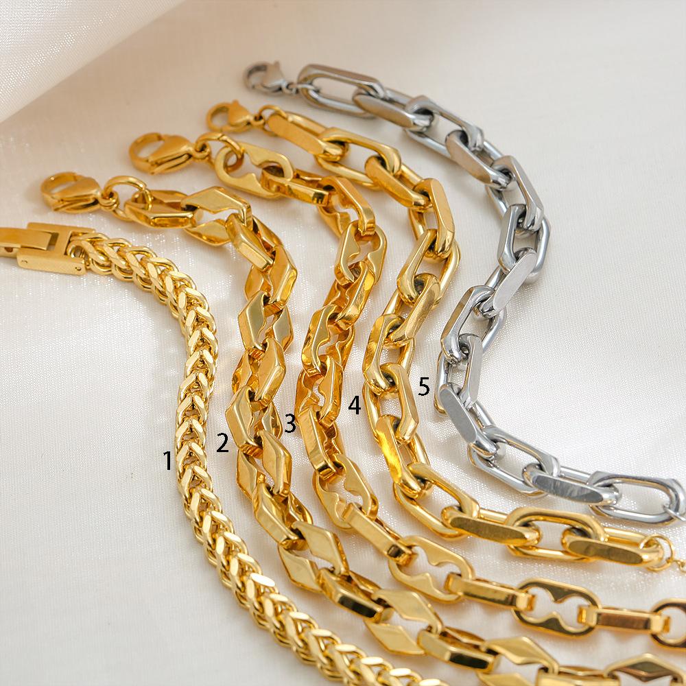 Wind Jewelry Set Miami Cuban Chain Bracelet 18K Gold Plated Bracelet Female Cuban Chain
Wind Jewelry Set Miami Cuban Chain Bracelet 18K Gold Plated Bracelet Female Cuban Chain