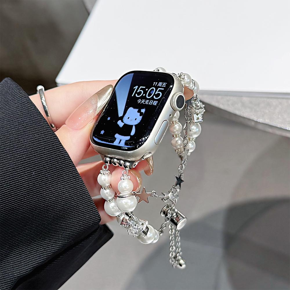 Звездный ремешок-цепочка для Apple Watch 10 42 мм 46 мм Ultra 2 49 мм 9 7 8 45 мм 41 мм Жемчужный браслет для Iwatch 6 5 SE 4 44 мм 40 мм 38 Series10 46mm серебряный
Звездный ремешок-цепочка для Apple Watch 10 42 мм 46 мм Ultra 2 49 мм 9 7 8 45 мм 41 мм Жемчужный браслет для Iwatch 6 5 SE 4 44 мм 40 мм 38 Series10 46mm серебряный