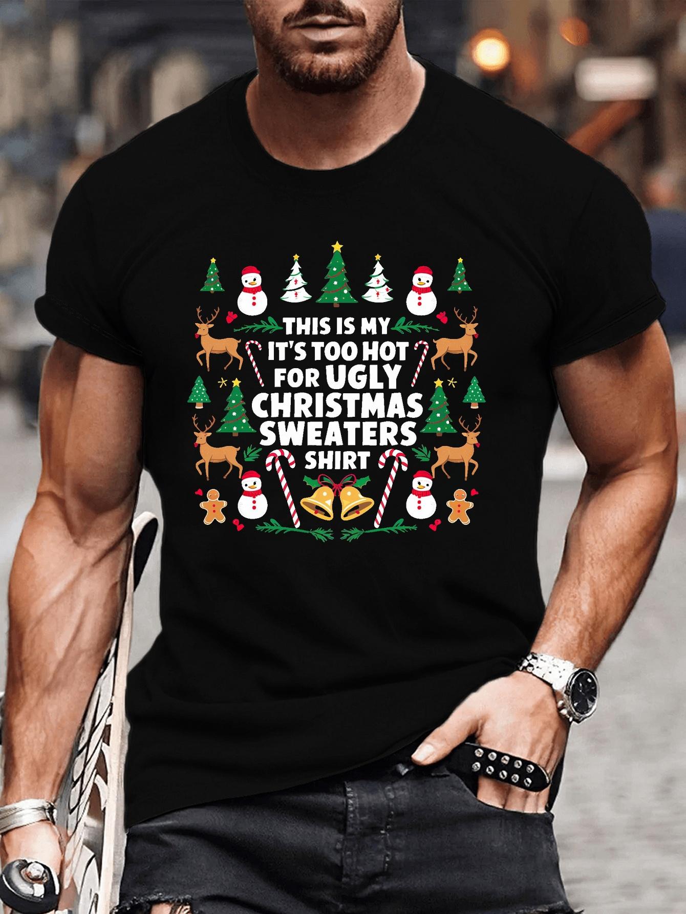 Plus Size Men S Summer T-Shirt, Snowmen Festive Christmas Design Graphic Print Short Sleeve Tees Trend Casual Tops 5XL різнокольоровий
Plus Size Men S Summer T-Shirt, Snowmen Festive Christmas Design Graphic Print Short Sleeve Tees Trend Casual Tops 5XL різнокольоровий