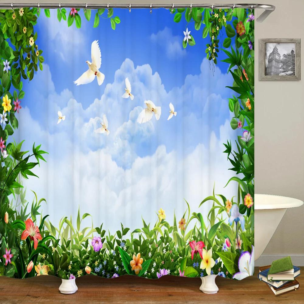 3D love plant leaves white dove scenery bathroom waterproof shower curtain polyester washable home decoration curtain with hook W90xH180cm
3D love plant leaves white dove scenery bathroom waterproof shower curtain polyester washable home decoration curtain with hook W90xH180cm