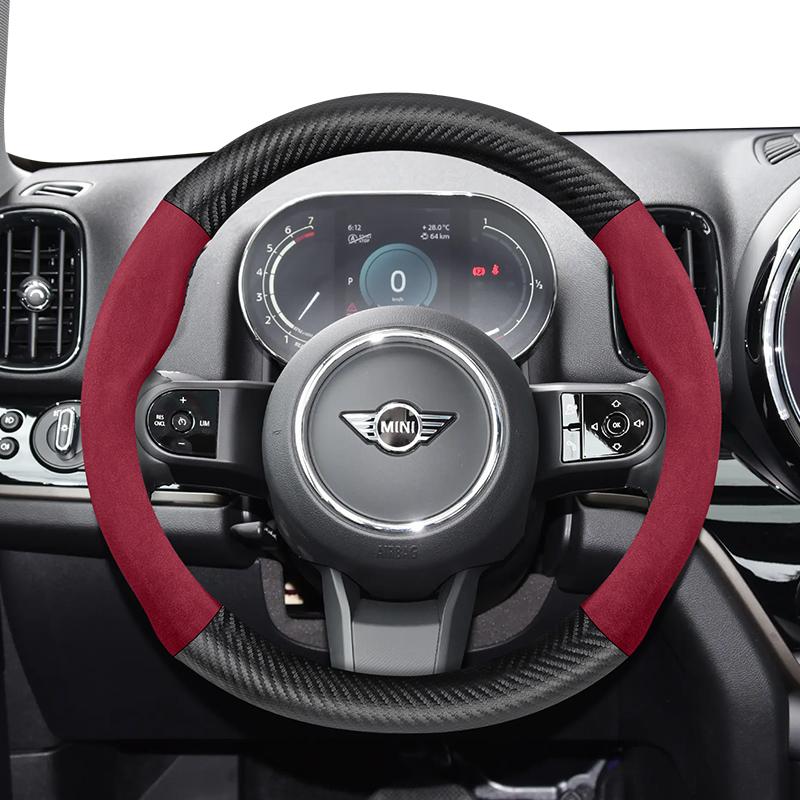Suitable for MINI Suede Carbon Fiber Texture Steering Wheel Cover Countryman Cooper 2 4 Door Convertible SE ALL4 R56 F56 R50 Red красный
Suitable for MINI Suede Carbon Fiber Texture Steering Wheel Cover Countryman Cooper 2 4 Door Convertible SE ALL4 R56 F56 R50 Red красный