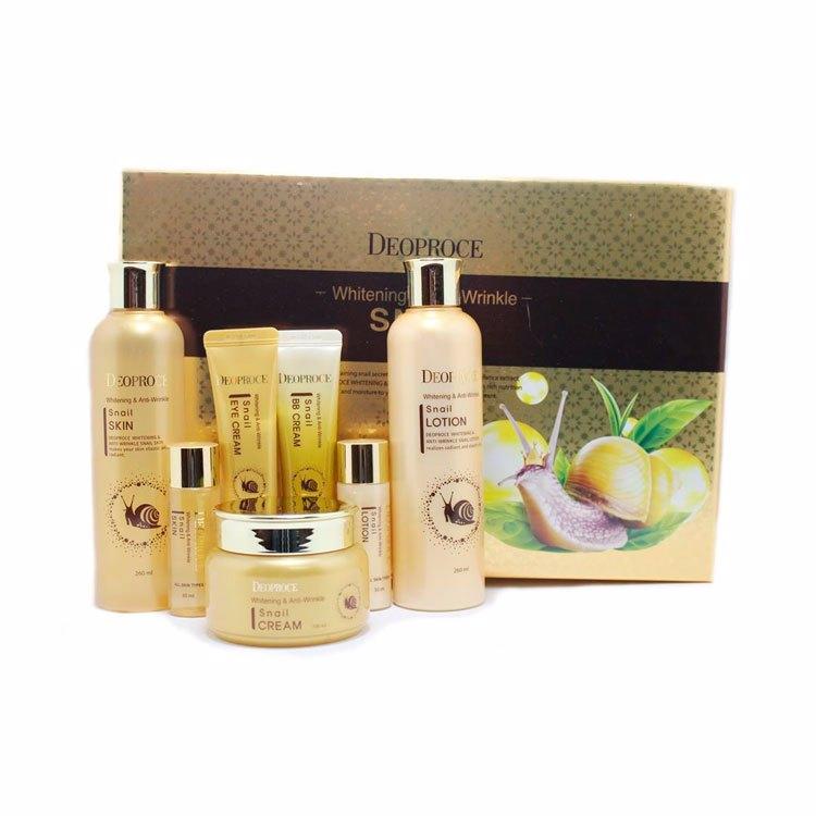 Набор для лица: Крем для век, BB-крем, Крем, Лосьон, Тоник DEOPROCE WHITENING AND ANTI-WRINKLE SNAIL 4 SET
Набор для лица: Крем для век, BB-крем, Крем, Лосьон, Тоник DEOPROCE WHITENING AND ANTI-WRINKLE SNAIL 4 SET