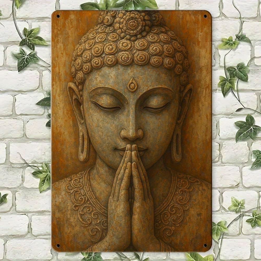 Golden Leaf Buddha Sign - 20x30cm Serene Metal Decor for Zen Spaces чистый
Golden Leaf Buddha Sign - 20x30cm Serene Metal Decor for Zen Spaces чистый