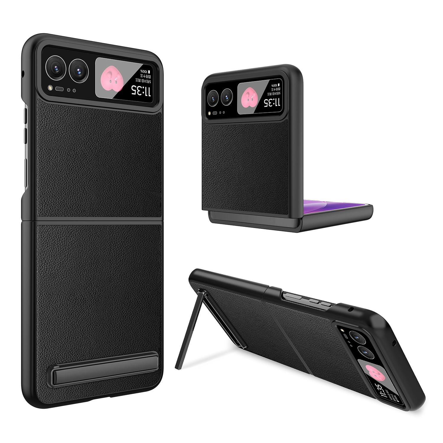 For Motorola Razr 40 5G Kickstand Case Leather+PC Cover with Rear Screen Film Wheat Spike Black
For Motorola Razr 40 5G Kickstand Case Leather+PC Cover with Rear Screen Film Wheat Spike Black