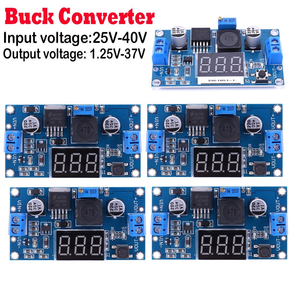 LM2596 Power Supply Module Variable Volt Regulator With Display Input 25V-40V Output 1.25V-37V Buck Converter 3A High Efficiency CHINA
LM2596 Power Supply Module Variable Volt Regulator With Display Input 25V-40V Output 1.25V-37V Buck Converter 3A High Efficiency CHINA
