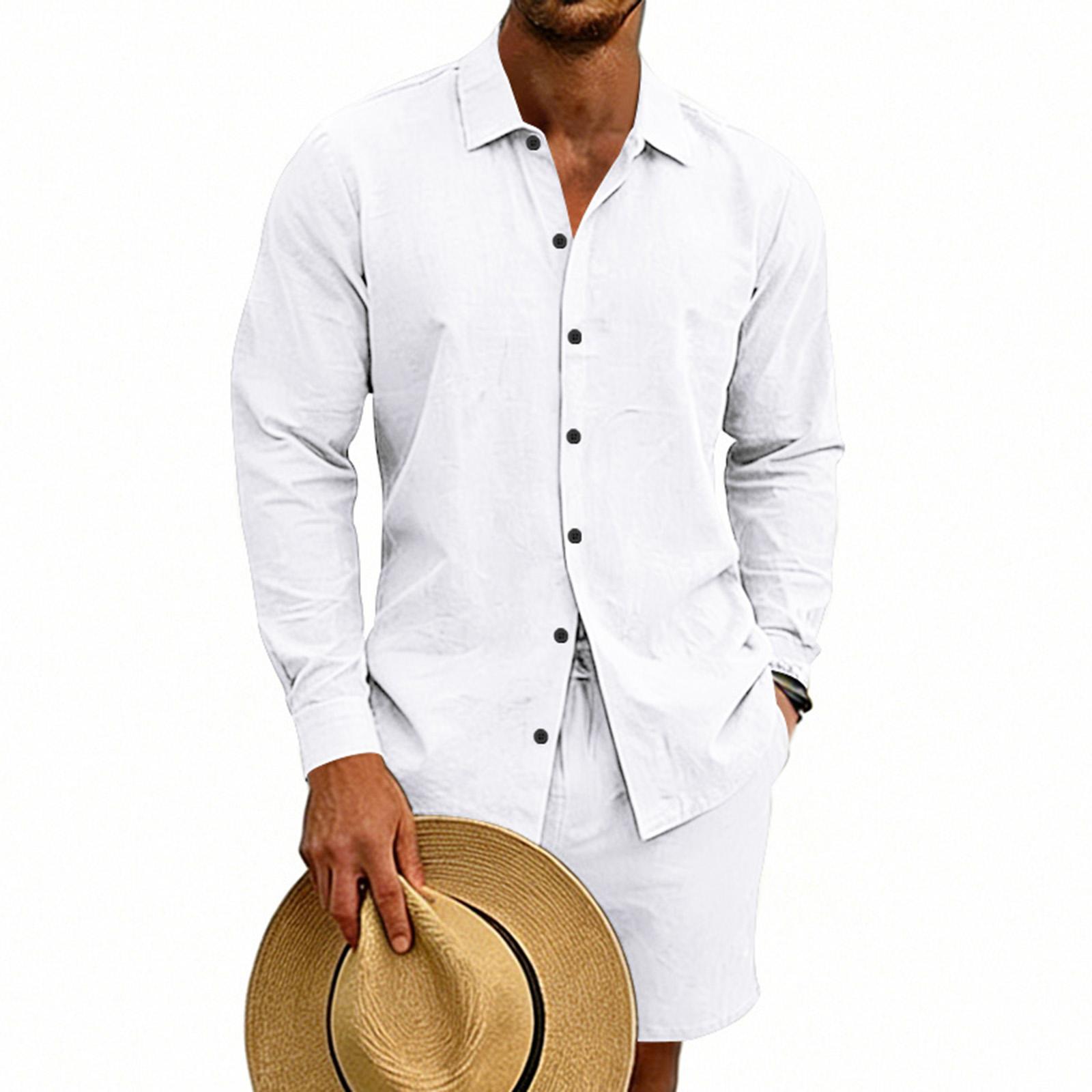 Men s Cotton And Linen Casual Long-Sleeve And Shorts Set XL білий
Men s Cotton And Linen Casual Long-Sleeve And Shorts Set XL білий