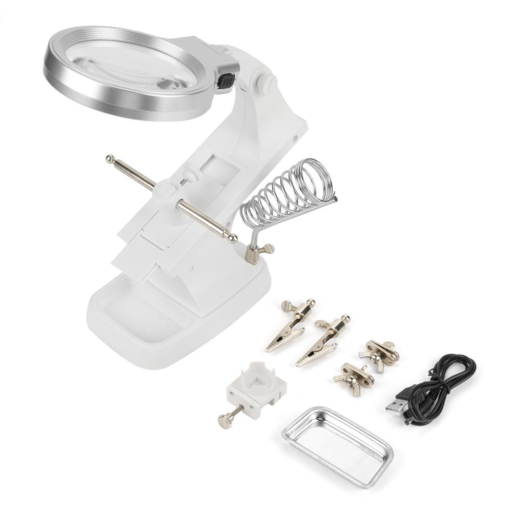 Repair Magnifier With Led Light Tabletop Magnifying Glass Clamp Stand Soldering Weld Holder
Repair Magnifier With Led Light Tabletop Magnifying Glass Clamp Stand Soldering Weld Holder