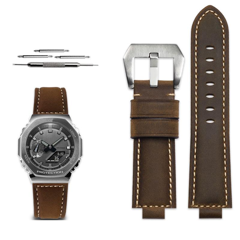 New Vintage Frosted Leather Watch Band For Casio DW5600/5610 GA110 GM5600 GM2100 GA2100 Modified Strap Men Bracelet 16mm 24x16MM
New Vintage Frosted Leather Watch Band For Casio DW5600/5610 GA110 GM5600 GM2100 GA2100 Modified Strap Men Bracelet 16mm 24x16MM