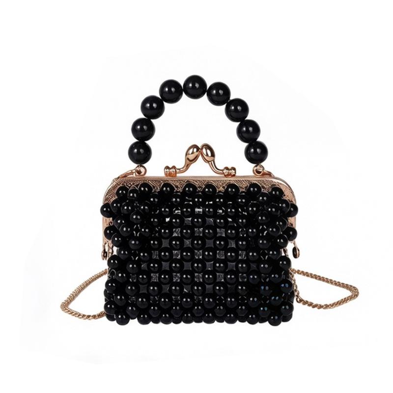 Fashion Female Handmade Pearl Shoulder Tote Bag Trending Black Pearl Bucket Stone Purse Woman s Wedding Evening Handbag Purse
Fashion Female Handmade Pearl Shoulder Tote Bag Trending Black Pearl Bucket Stone Purse Woman s Wedding Evening Handbag Purse