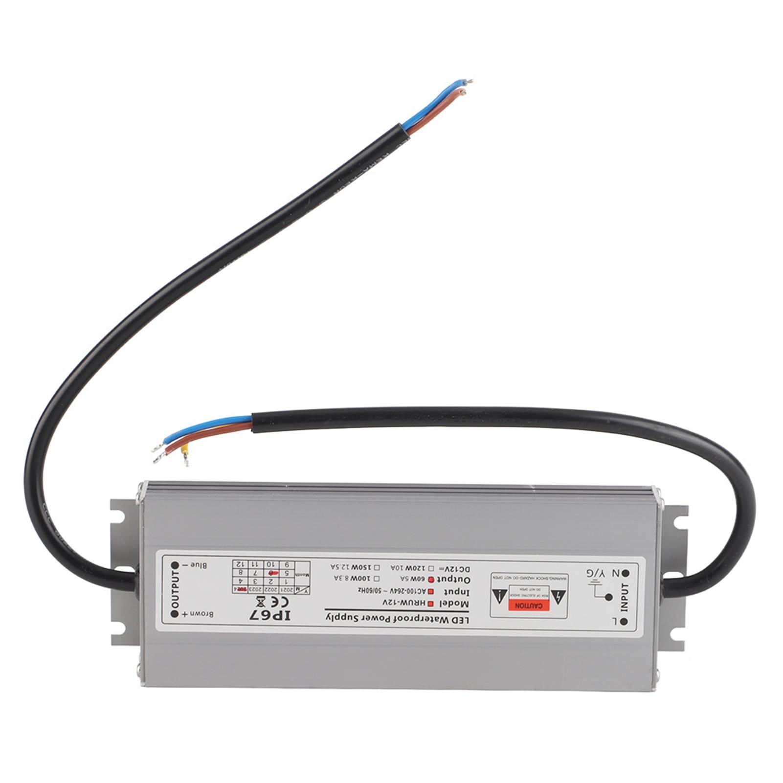 HRUW60W12V IP67 Waterproof Switch Power Supply LED Driver Transformer 100240VAC
HRUW60W12V IP67 Waterproof Switch Power Supply LED Driver Transformer 100240VAC