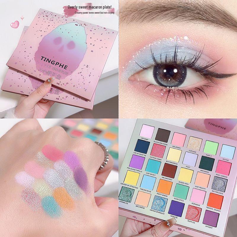 Tingphe 30-Color Eyeshadow Palette for Cosplay: Rainbow, Shimmer, Matte & Glitter Styles for Student Performances
Tingphe 30-Color Eyeshadow Palette for Cosplay: Rainbow, Shimmer, Matte & Glitter Styles for Student Performances