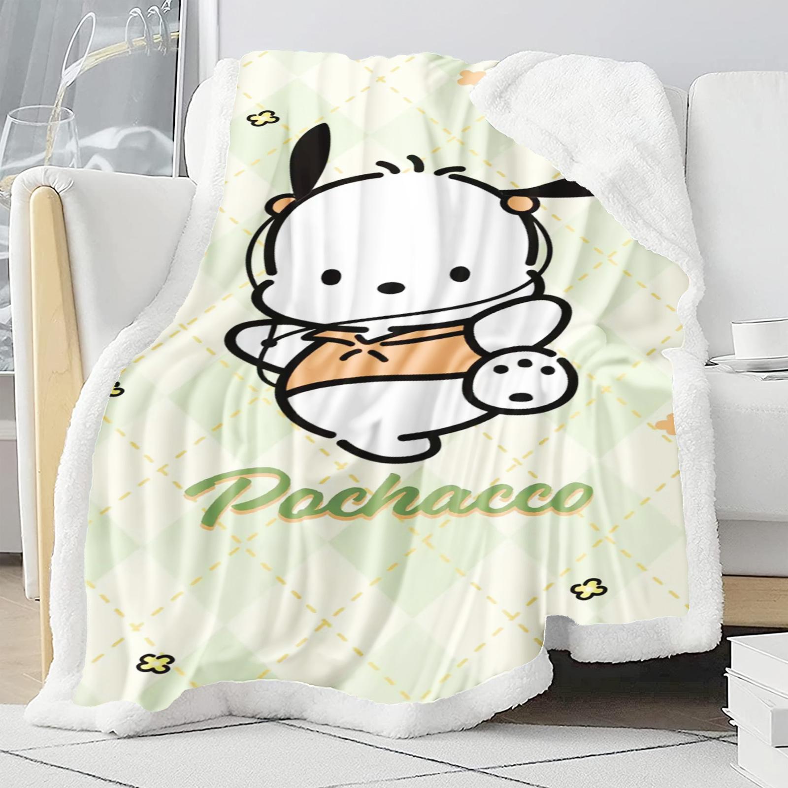 Pochacco Sanrio Cartoon Sherpa Blanket Cute Kawaii Soft Flannel Throw Blanket Warm Plush Sofa Bed Blanket For Girls Kids Home 130X150CM
Pochacco Sanrio Cartoon Sherpa Blanket Cute Kawaii Soft Flannel Throw Blanket Warm Plush Sofa Bed Blanket For Girls Kids Home 130X150CM
