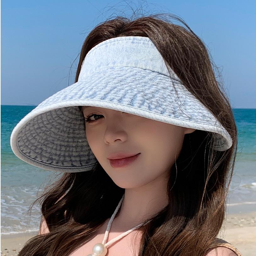 Women s Niche Luxury Washed Denim Sun Visor Fashion Wide Brim Sun Hat Trendy Casual Outdoor Sun Cap M небо синє кольору
Women s Niche Luxury Washed Denim Sun Visor Fashion Wide Brim Sun Hat Trendy Casual Outdoor Sun Cap M небо синє кольору
