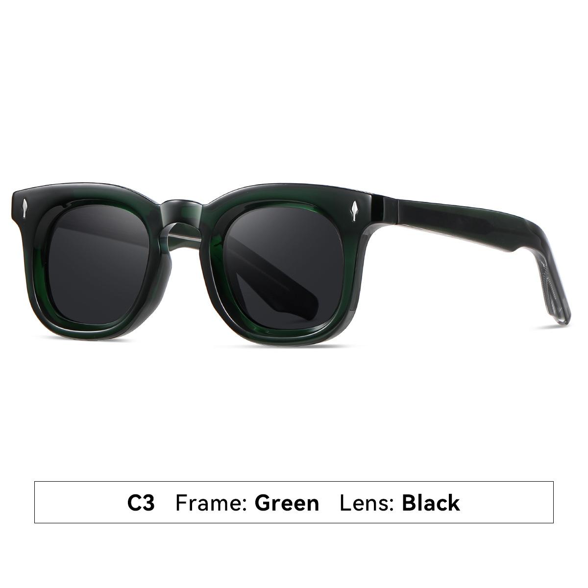 Retro Square Men Rivets Polarized Sunglasses Women Shades UV400 Eyewear Tr90 Frame Classic Trending Sun Glasses Clear Lens Frame 1pcs
Retro Square Men Rivets Polarized Sunglasses Women Shades UV400 Eyewear Tr90 Frame Classic Trending Sun Glasses Clear Lens Frame 1pcs