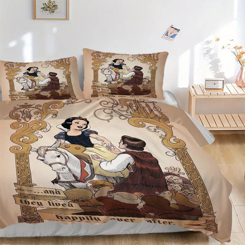 3pcs Happily Ever After Snow White and Prince Charming Quilt Cover Set - Soft and Cozy Bedroom, Guest Room and Dorm Decorative Bedding 3-Piece Se 135x200cm
3pcs Happily Ever After Snow White and Prince Charming Quilt Cover Set - Soft and Cozy Bedroom, Guest Room and Dorm Decorative Bedding 3-Piece Se 135x200cm