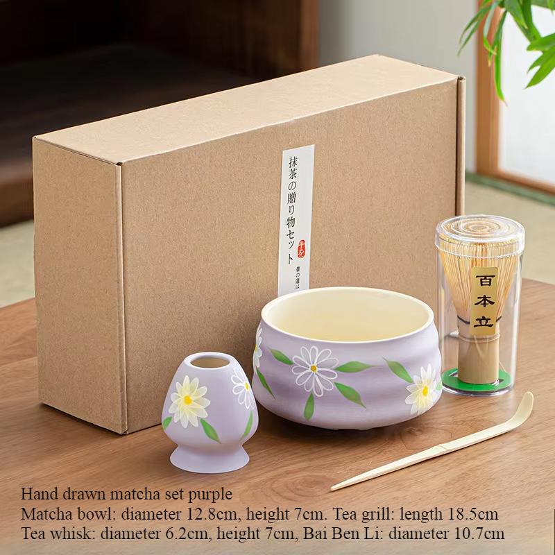 Hand Drawn Matcha Tea Set Matcha Maker Matcha Tools tea set фіолетовий
Hand Drawn Matcha Tea Set Matcha Maker Matcha Tools tea set фіолетовий