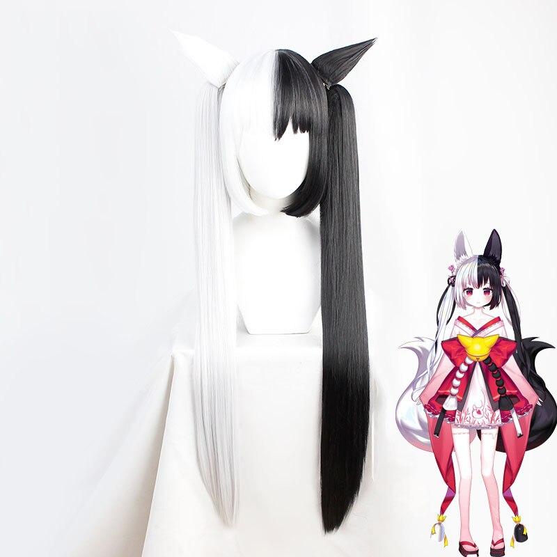 80 см Алиса Мана Vtuber Косплэй парик черный, белый цвет смешанный хвост с ушками Kawaii Lolita синтетические волосы костюм для вечеринки на Хэллоуин
80 см Алиса Мана Vtuber Косплэй парик черный, белый цвет смешанный хвост с ушками Kawaii Lolita синтетические волосы костюм для вечеринки на Хэллоуин