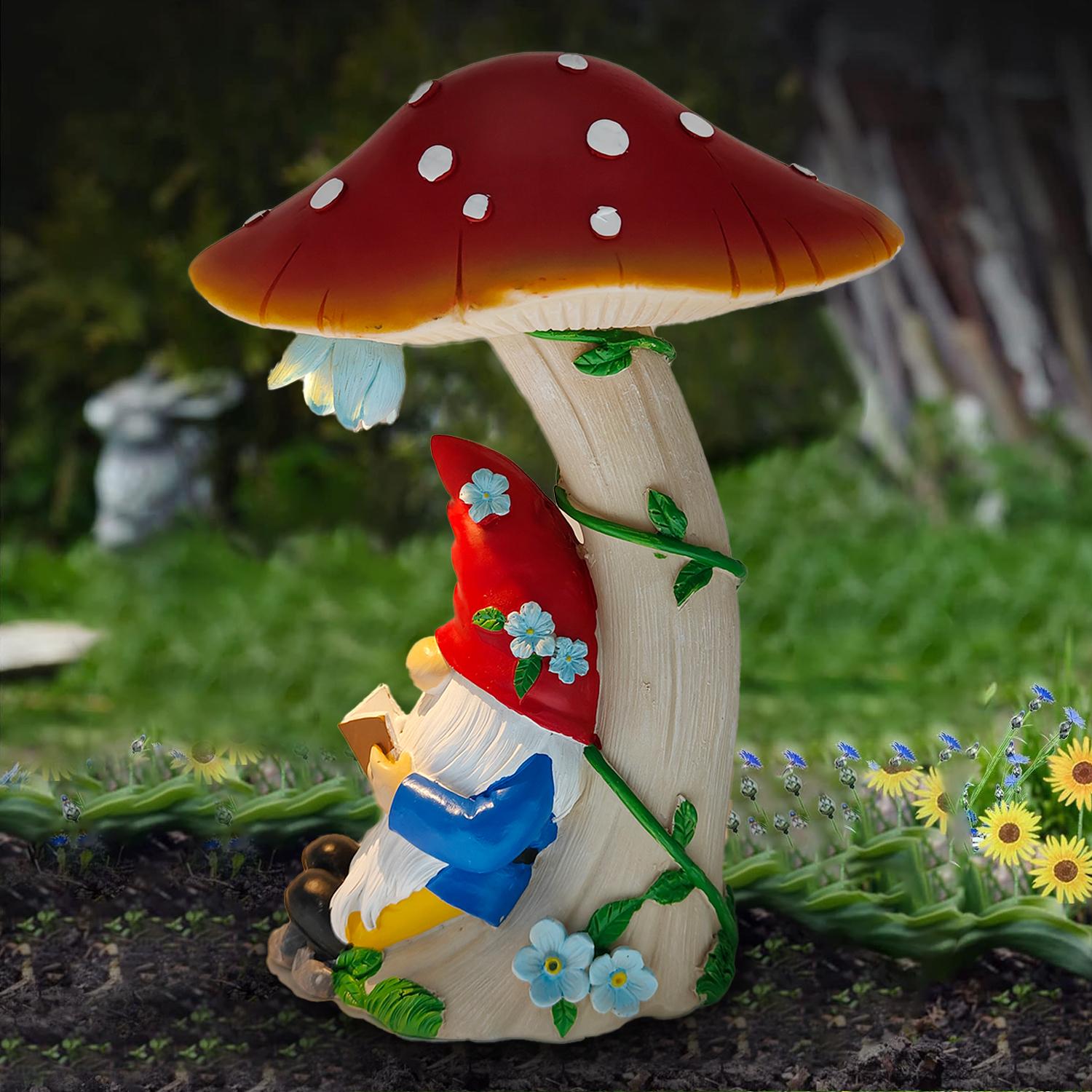 Причудливая солнечная статуэтка гнома, читающий гном под грибом, прочный декор для улицы - идеальные подарки на новоселье
Причудливая солнечная статуэтка гнома, читающий гном под грибом, прочный декор для улицы - идеальные подарки на новоселье