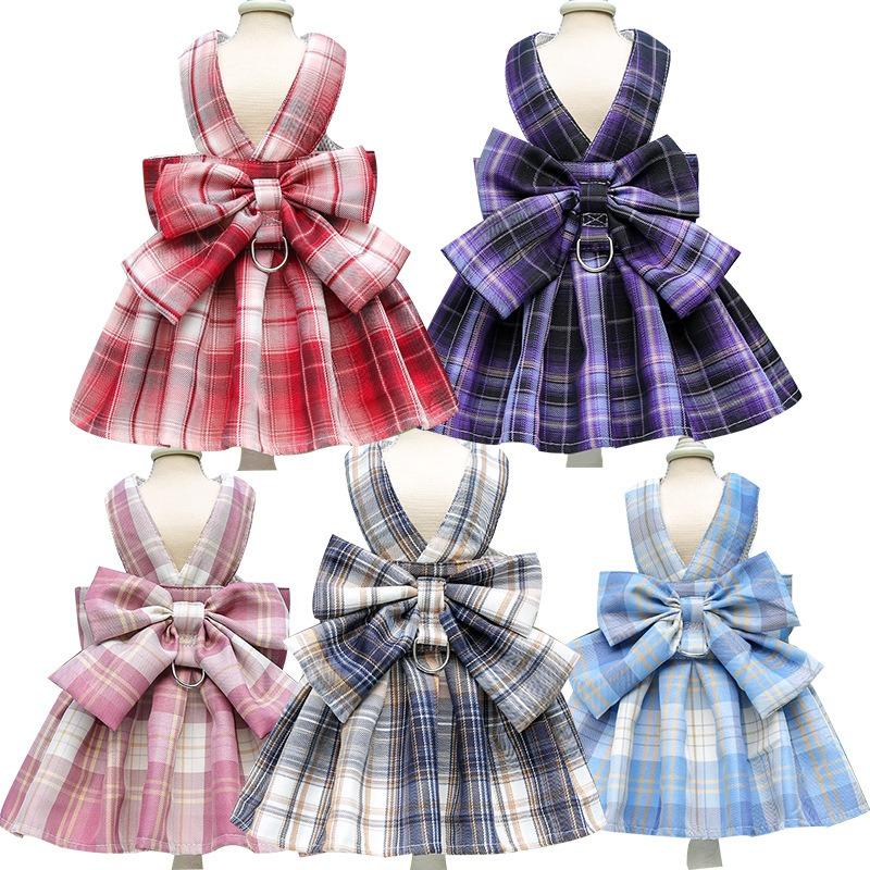 Pet JK plaid dog skirt chest strap leash walking dog cat vest clothes teddy fighting cat supplies XL (bust 50CM)
Pet JK plaid dog skirt chest strap leash walking dog cat vest clothes teddy fighting cat supplies XL (bust 50CM)
