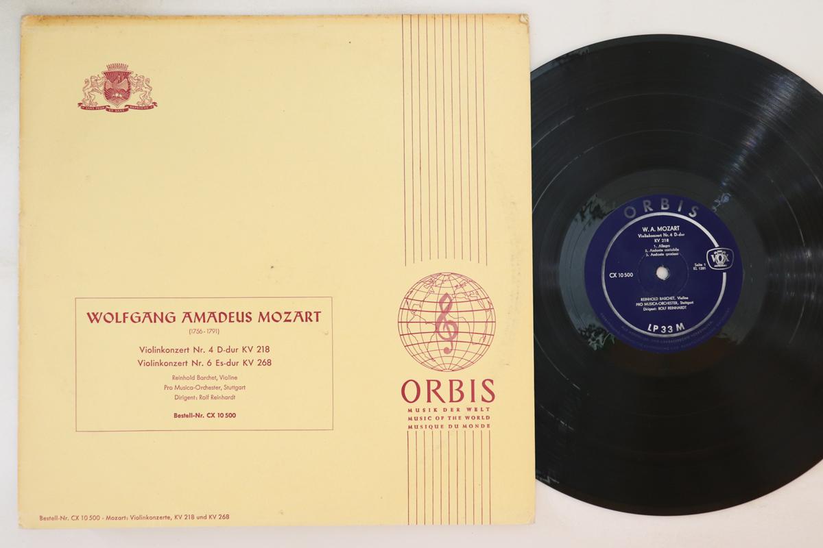 LP Record REINHOLD BARCHET VIOLINEPRO MUSIC Wolfgang Amadeus MozartViolinkonze CX10500 ORBNIS Japan Classical Used
LP Record REINHOLD BARCHET VIOLINEPRO MUSIC Wolfgang Amadeus MozartViolinkonze CX10500 ORBNIS Japan Classical Used