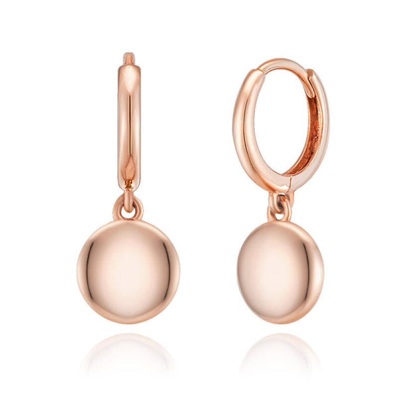 14K Gold Earrings One-Touch Ring Simple Circle BS01010E Pink Gold
14K Gold Earrings One-Touch Ring Simple Circle BS01010E Pink Gold
