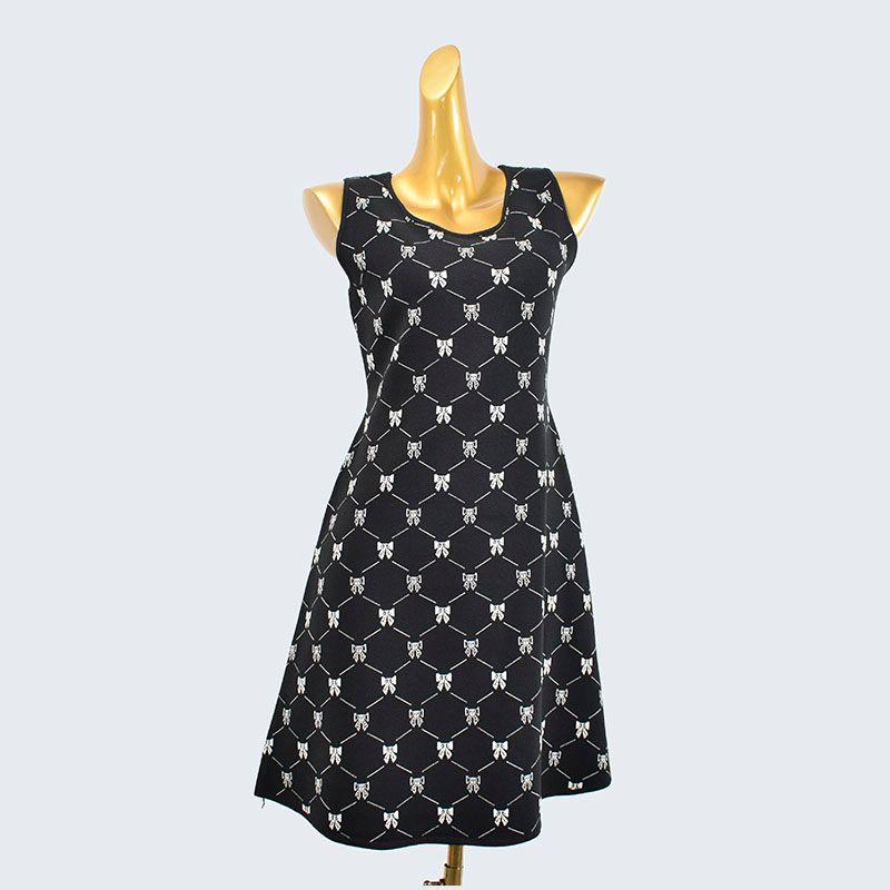 Withdraw Label-Cut Good Goods Fashion Style Sleeveless round Neck Knitting Jacquard Black French Waist Dress Women s Spring & Fall Black All yards
Withdraw Label-Cut Good Goods Fashion Style Sleeveless round Neck Knitting Jacquard Black French Waist Dress Women s Spring & Fall Black All yards