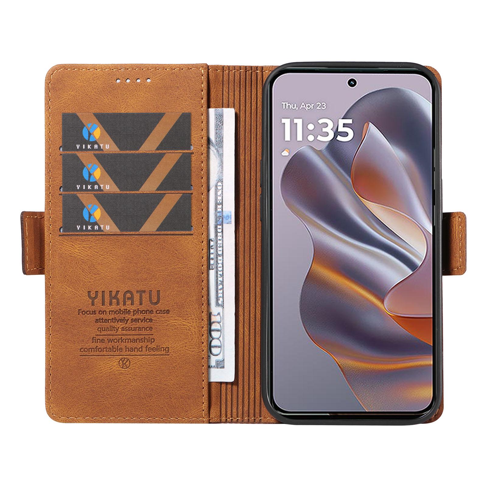YIKATU YK-005 For Motorola Edge 50 Neo 5G/Moto S50 5G/Thinkphone 25 5G Case PU Leather Wallet Phone Cover Skin Touch Feeling Brown
YIKATU YK-005 For Motorola Edge 50 Neo 5G/Moto S50 5G/Thinkphone 25 5G Case PU Leather Wallet Phone Cover Skin Touch Feeling Brown