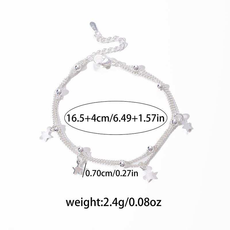ANENJERY Двухслойный браслет из бусин со звездами и луной для женщин, простой, с темпераментом, универсальные ювелирные изделия, подарки, оптовая продажа белый
ANENJERY Двухслойный браслет из бусин со звездами и луной для женщин, простой, с темпераментом, универсальные ювелирные изделия, подарки, оптовая продажа белый