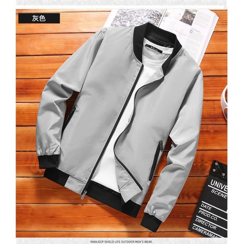 Spring and Autumn Large Size Men s Stand Collar Baseball Uniform Tops New Korean Style Jackets L сірий колір
Spring and Autumn Large Size Men s Stand Collar Baseball Uniform Tops New Korean Style Jackets L сірий колір