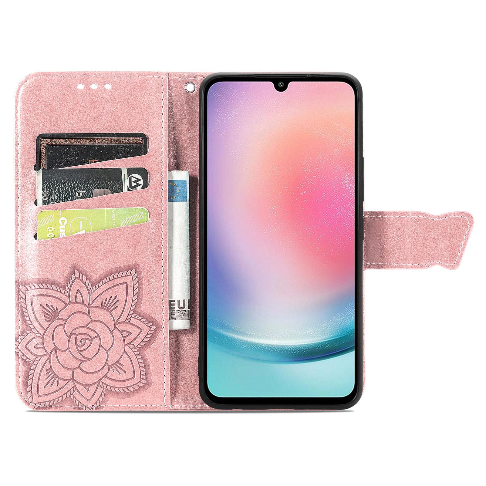 For Samsung Galaxy A25 5G (Global) (161.0 x 76.5 x 8.3mm) PU Leather Wallet Phone Case Flower Butterfly Pattern Rose Gold
For Samsung Galaxy A25 5G (Global) (161.0 x 76.5 x 8.3mm) PU Leather Wallet Phone Case Flower Butterfly Pattern Rose Gold