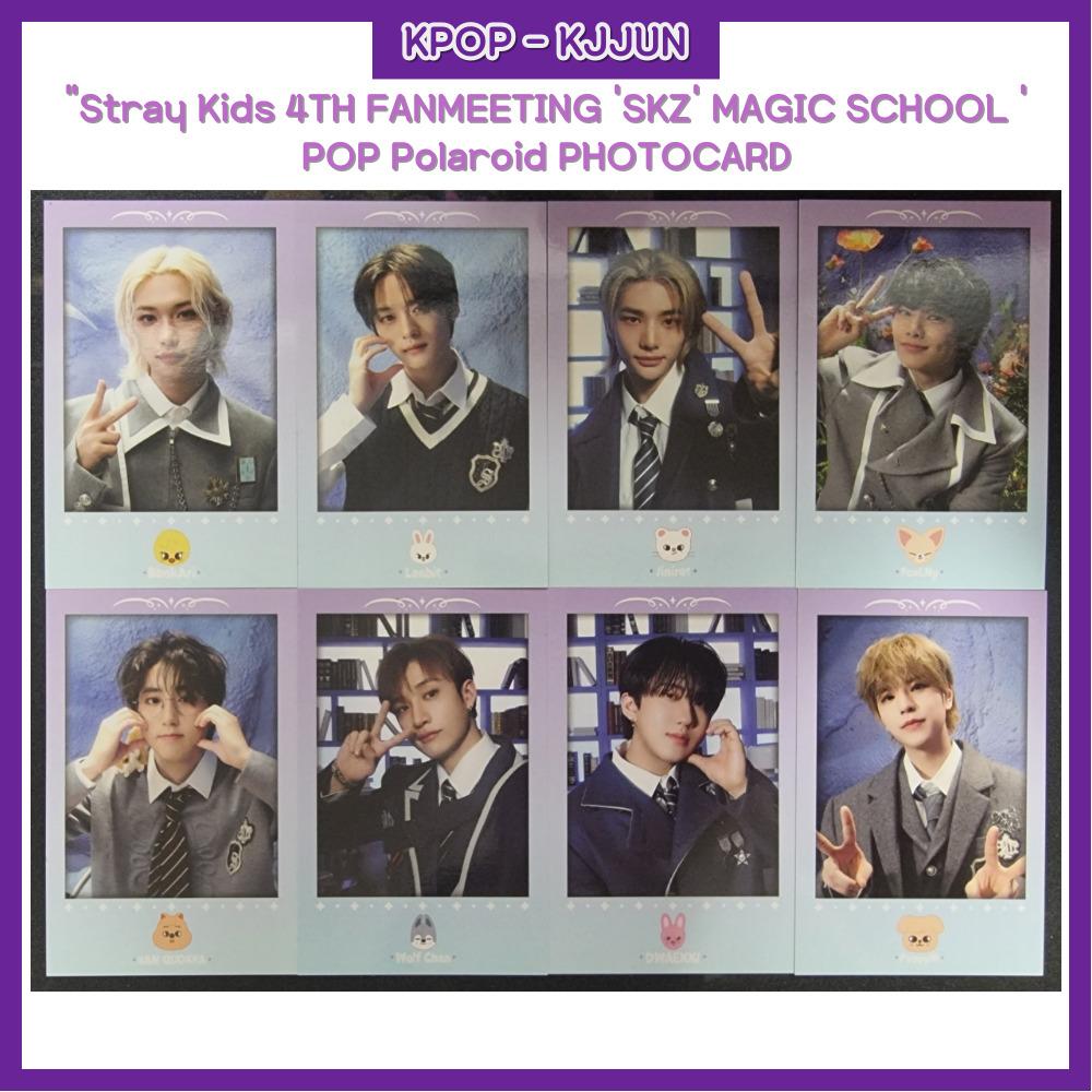ЧЕТВЕРТАЯ ФАНВСТРЕЧА Stray Kids SKZ MAGIC SCHOOL КАФЕ Polaroid ФОТОКАРТОЧКА SET(8ea)
ЧЕТВЕРТАЯ ФАНВСТРЕЧА Stray Kids SKZ MAGIC SCHOOL КАФЕ Polaroid ФОТОКАРТОЧКА SET(8ea)
