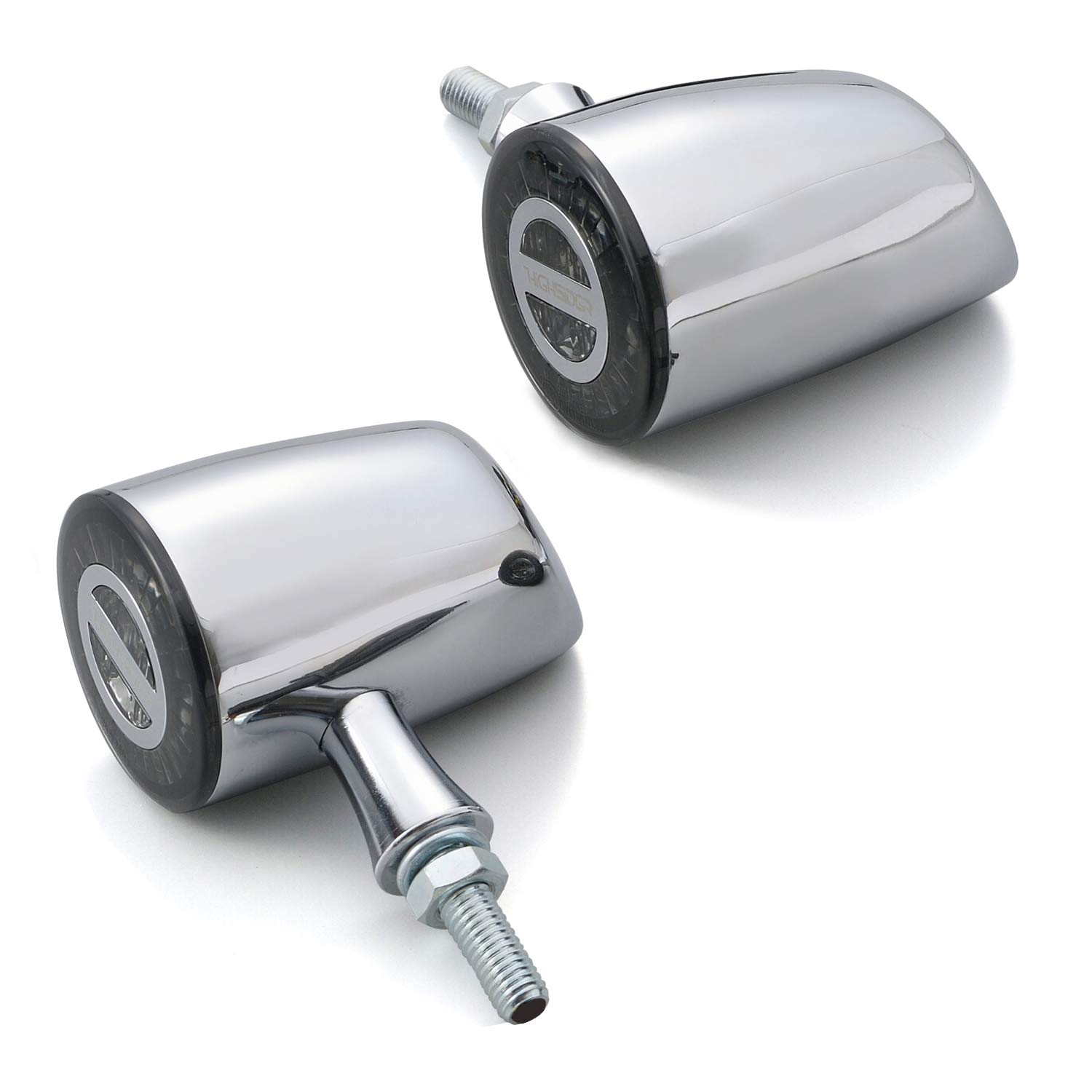 Daytona HIGHSIDER Motorcycle LED Turn Integrated Rocket Classic 15318 Signal, Chrome, Taillight, Rear,
Daytona HIGHSIDER Motorcycle LED Turn Integrated Rocket Classic 15318 Signal, Chrome, Taillight, Rear,
