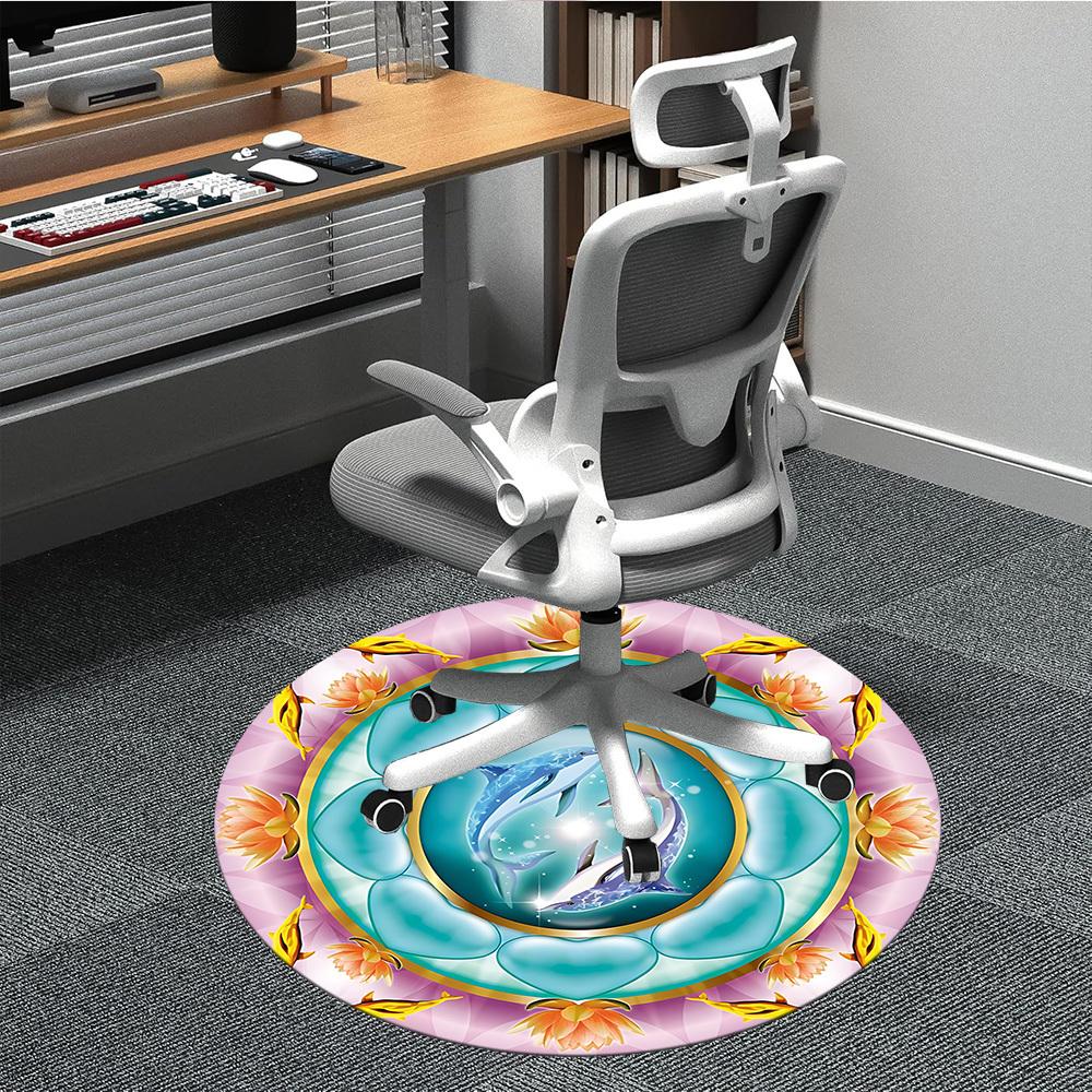 1pc Dolphin Mandala Chair Carpet for Office, Non-slip, Soft and Durable Office Rug for Decoration, Perfect for Office yy260105017 80cm by 80cm
1pc Dolphin Mandala Chair Carpet for Office, Non-slip, Soft and Durable Office Rug for Decoration, Perfect for Office yy260105017 80cm by 80cm