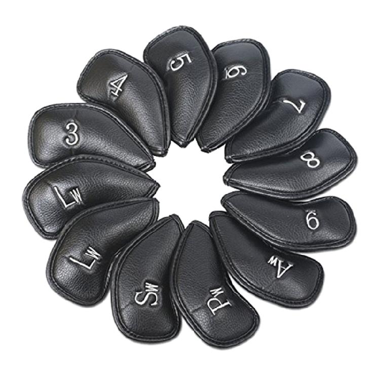 12Pcs Golfs Iron Head Protective Cover PU Leather Waterproofs Golfs Iron Head Cover Golfs Accessories Gifts for Golfers чорний
12Pcs Golfs Iron Head Protective Cover PU Leather Waterproofs Golfs Iron Head Cover Golfs Accessories Gifts for Golfers чорний