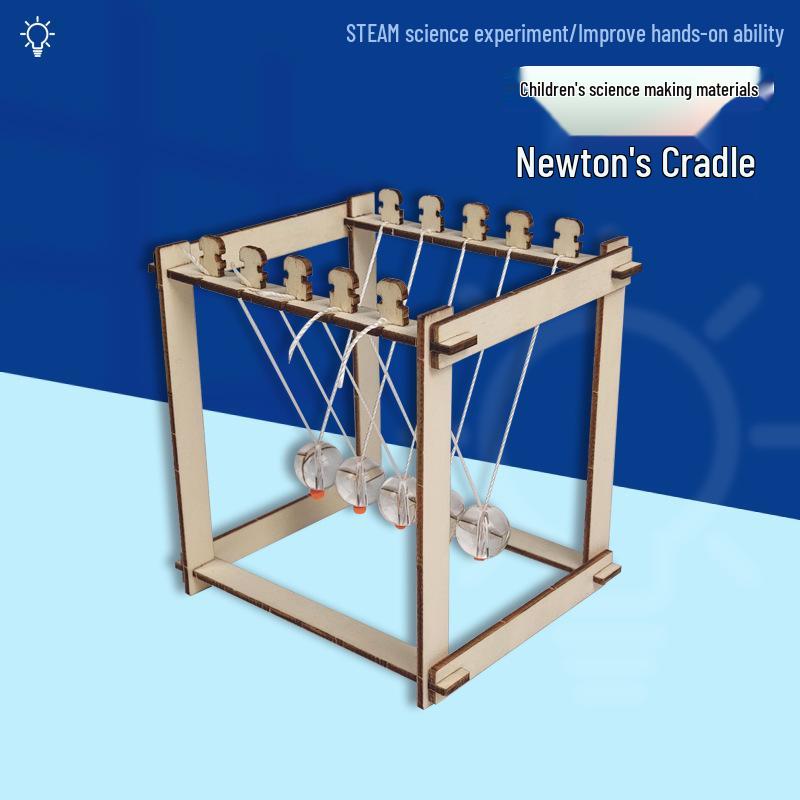 Handmade Newton s Cradle: Elementary School Science Experiment and Teaching Aid Newton s Cradle (1 set)
Handmade Newton s Cradle: Elementary School Science Experiment and Teaching Aid Newton s Cradle (1 set)