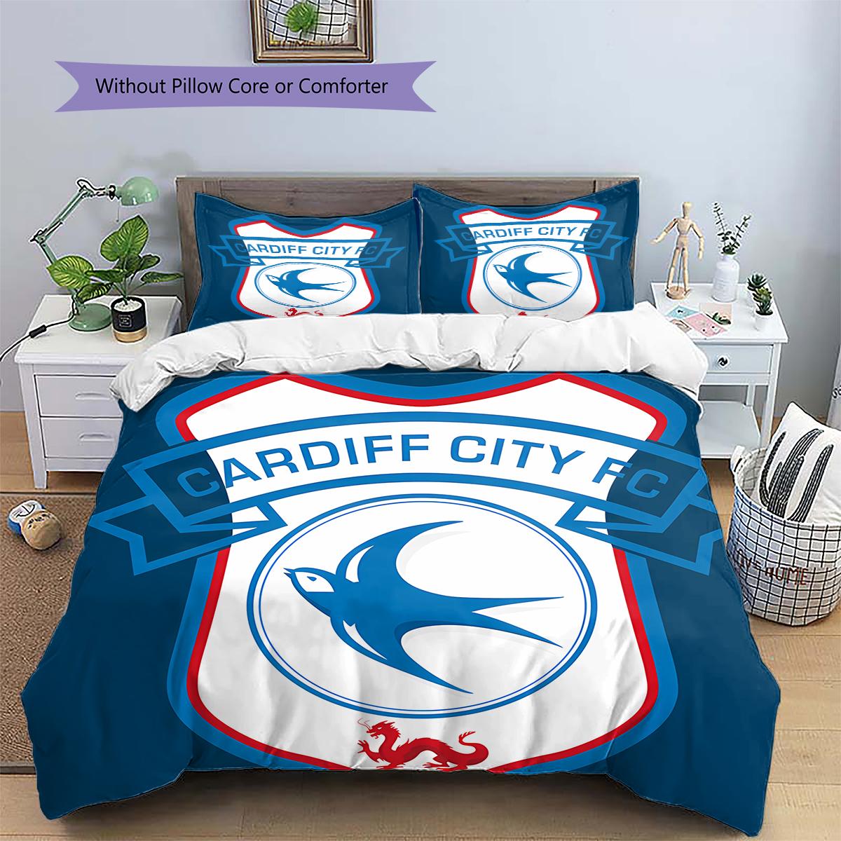 Cardiff City Football Club logoPattern Bedding,Quilt Set Quilt Cover Pillowcase Home Birthday Gift (1 * duvet cover + 2 * pillowcase, without core) 135x200cm
Cardiff City Football Club logoPattern Bedding,Quilt Set Quilt Cover Pillowcase Home Birthday Gift (1 * duvet cover + 2 * pillowcase, without core) 135x200cm