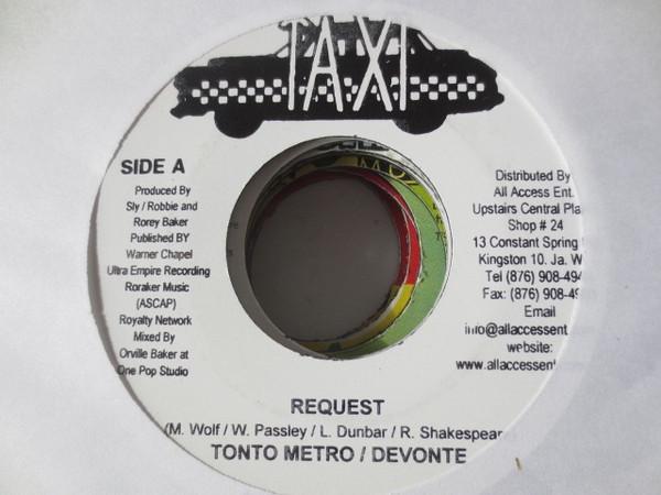 7inch Record TANTO METRO DEVONTE Request none Taxi Jamaica Reggae Ska Dub Used
7inch Record TANTO METRO DEVONTE Request none Taxi Jamaica Reggae Ska Dub Used