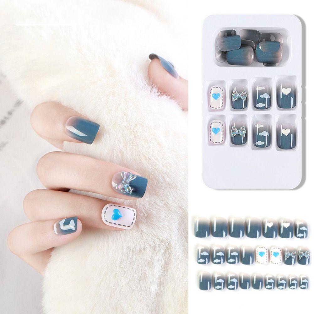 Tips Wearable Manicure Decoration Short Fake Nails Detachable False Nails Full Cover Nail Art Tips 12
Tips Wearable Manicure Decoration Short Fake Nails Detachable False Nails Full Cover Nail Art Tips 12