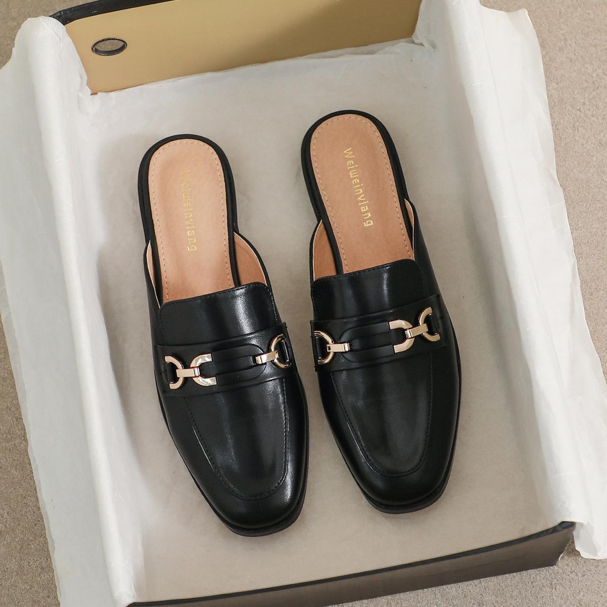 Baotou slippers women wear lazy spring and summer one-pedal shoes flat-soled half slippers 35
Baotou slippers women wear lazy spring and summer one-pedal shoes flat-soled half slippers 35