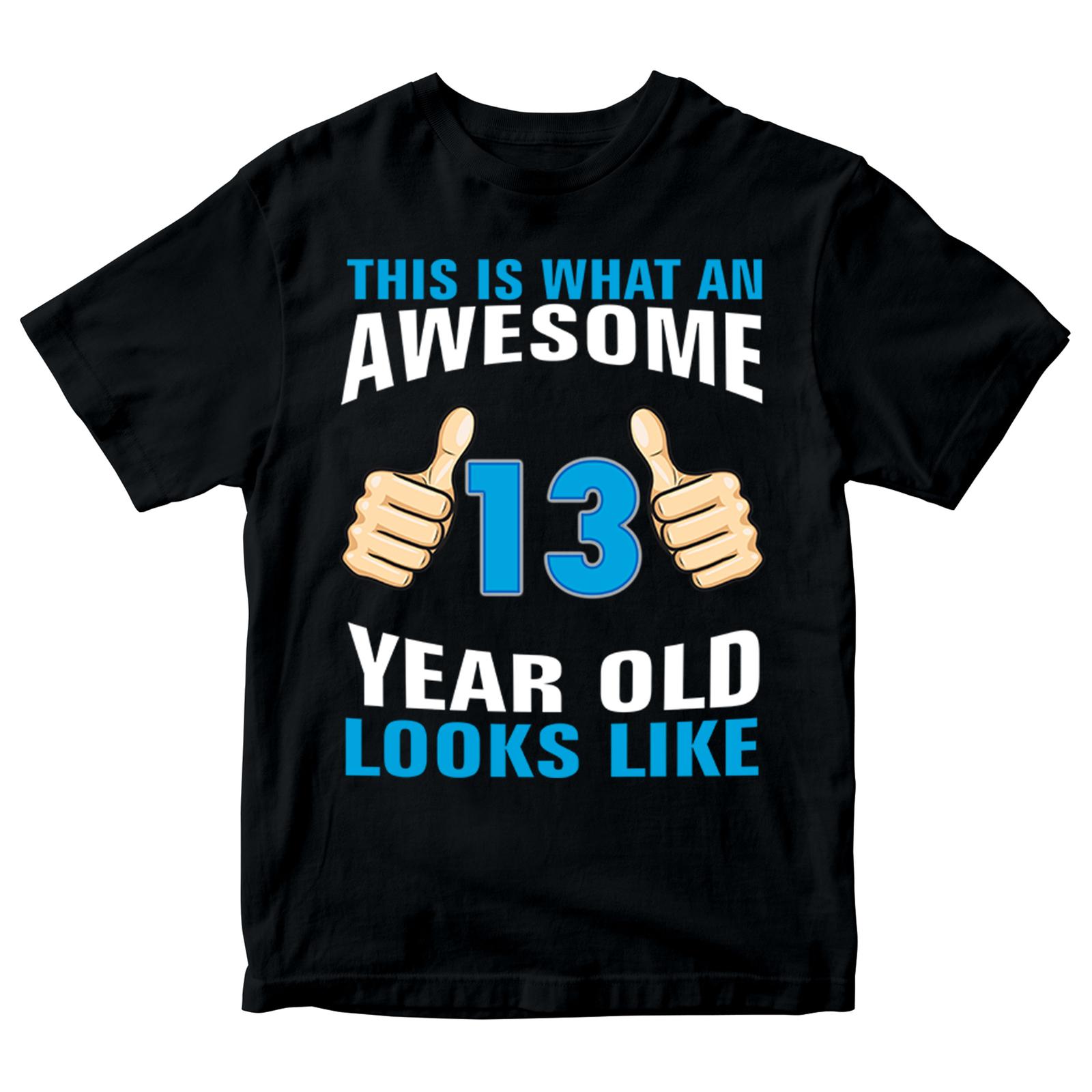 Birthday Gift 100% Cotton T-shirt Mens Tees Top Awesome 13 Year Old Looks Like Boys Tee 2XL
Birthday Gift 100% Cotton T-shirt Mens Tees Top Awesome 13 Year Old Looks Like Boys Tee 2XL