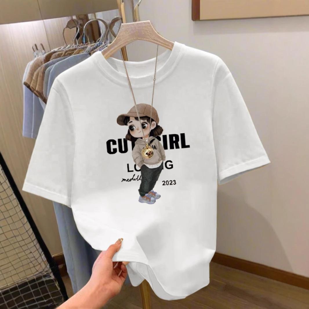 Crew neck cartoon apricot shoulder cotton short-sleeved T-shirt slim 2025 summer new inner top thin trendy XXXL
Crew neck cartoon apricot shoulder cotton short-sleeved T-shirt slim 2025 summer new inner top thin trendy XXXL