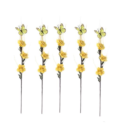 5Pcs Artificial Flower Realistic Silk Butterfly Reed Grass Decorative Faux Floral Arrangement for Home Living Room Bedroom Wedding Party Decor жовтий
5Pcs Artificial Flower Realistic Silk Butterfly Reed Grass Decorative Faux Floral Arrangement for Home Living Room Bedroom Wedding Party Decor жовтий