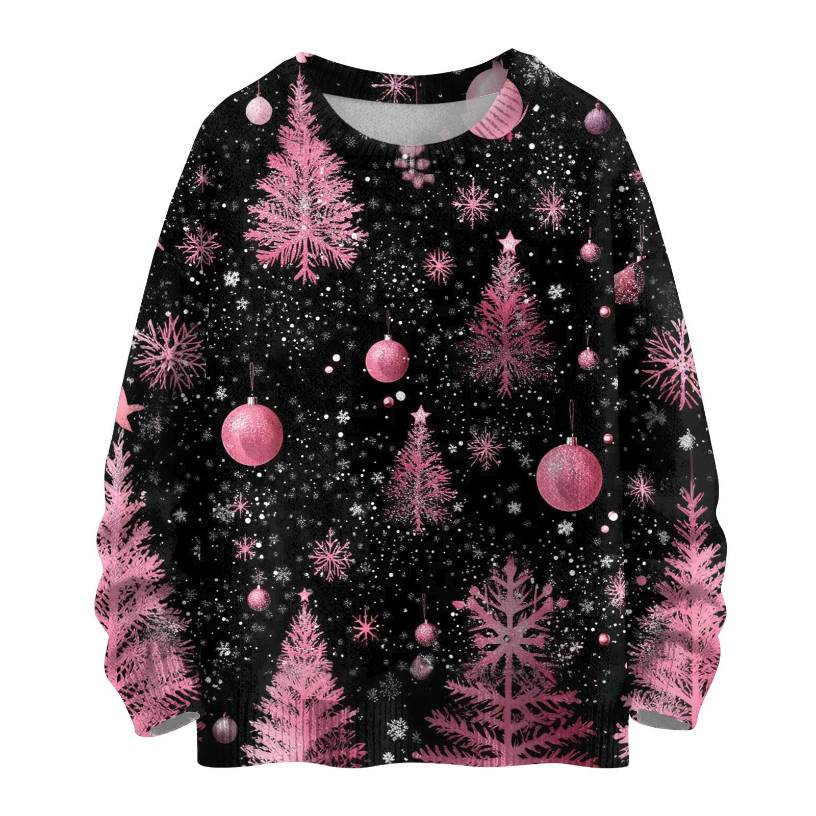 Женский модный повседневный трикотажный свитер с длинным рукавом и рождественским принтом, круглый вырез XL
Женский модный повседневный трикотажный свитер с длинным рукавом и рождественским принтом, круглый вырез XL