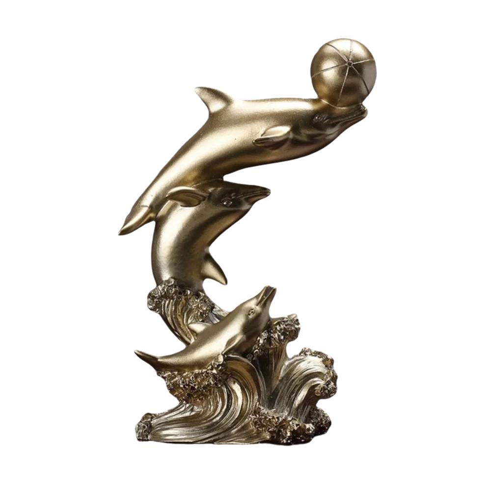 Handicrafts Resin Golden Dolphin Ornaments Decorative Light Luxury Sea Animal Sculpture Mini Dolphin Statue Gift золотой
Handicrafts Resin Golden Dolphin Ornaments Decorative Light Luxury Sea Animal Sculpture Mini Dolphin Statue Gift золотой