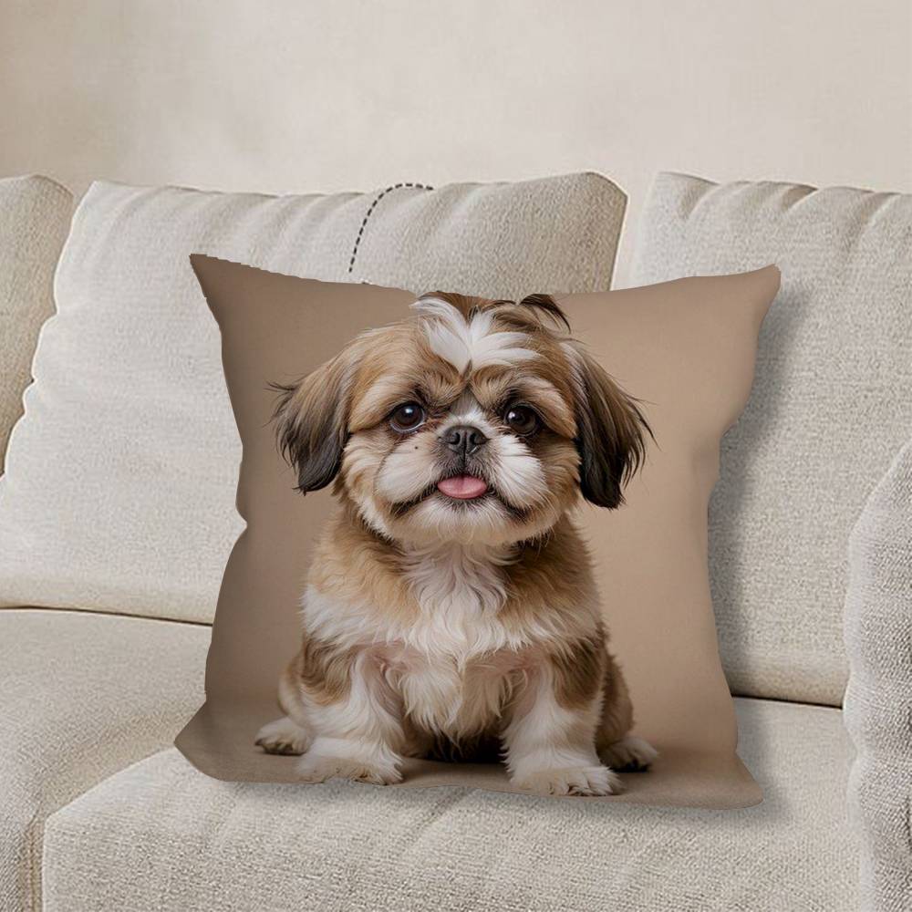 Pet Shih T-Tzu Dog cute Pillow Case Anti-dustmite Pillowcase Invisible zipper silky short plush Sofa cushion cover 30cmx30cm
Pet Shih T-Tzu Dog cute Pillow Case Anti-dustmite Pillowcase Invisible zipper silky short plush Sofa cushion cover 30cmx30cm